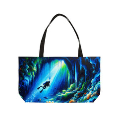 Oceanic Explorer Weekender Tote Bag - Subtle Blue M