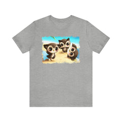 Owl Beach 1 Unisex T-Shirt - Subtle Blue M