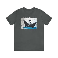 Paper Sailboat 1 Unisex T-Shirt - Subtle Blue M