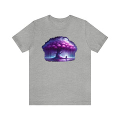 Purple Rain Tree Short Sleeve Tee - Subtle Blue M