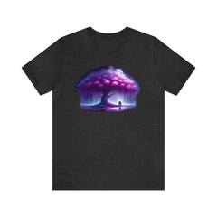Purple Rain Tree Short Sleeve Tee - Subtle Blue M