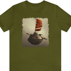 Scifi Sails 3 Unisex T-Shirt - Subtle Blue M
