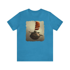 Scifi Sails 3 Unisex T-Shirt - Subtle Blue M