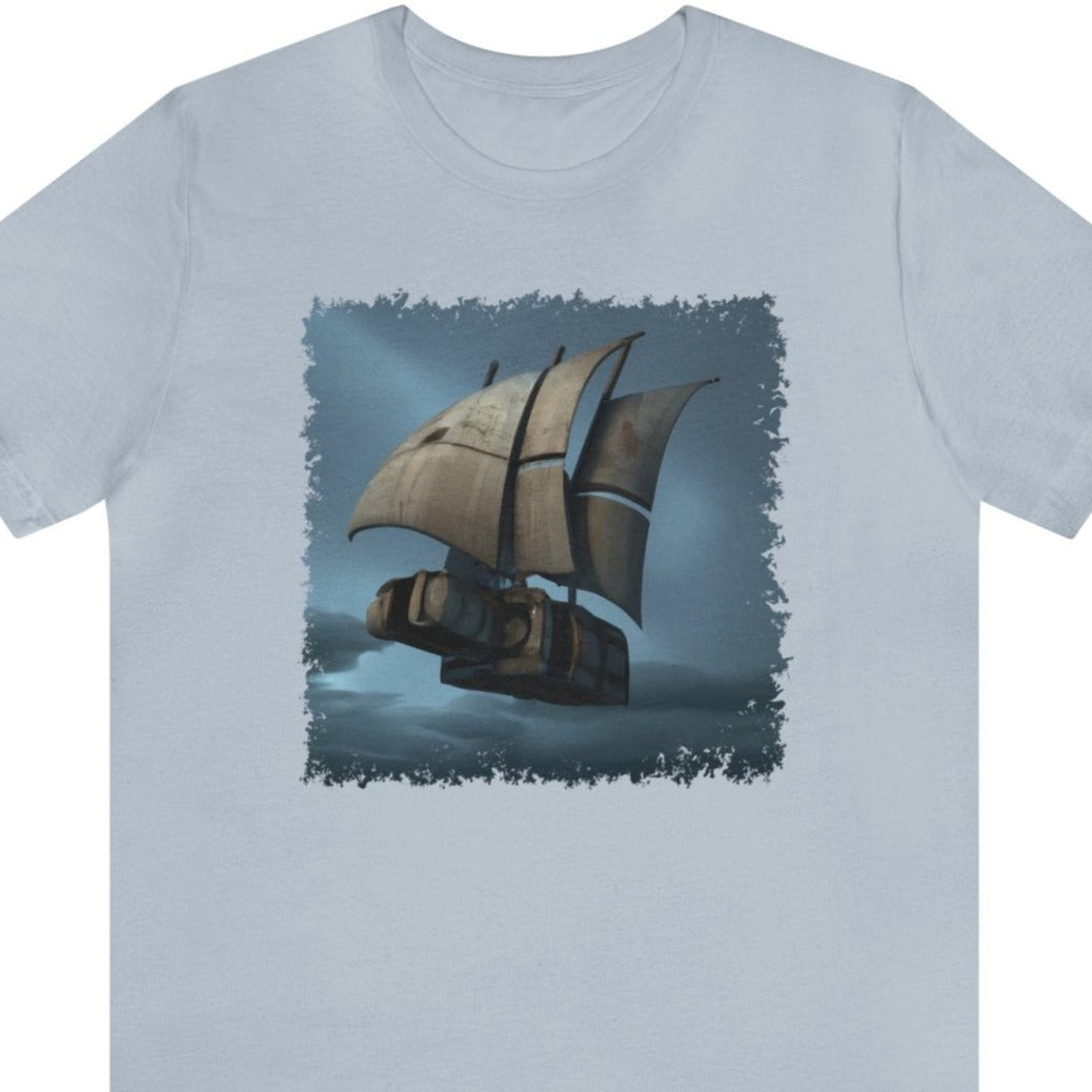 Scifi Sails 4 Unisex T-Shirt - Subtle Blue M
