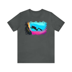 Diver 2 Unisex T Shirt - Subtle Blue M