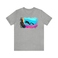 Diver 2 Unisex T Shirt - Subtle Blue M