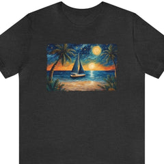 Starry Sail Unisex Tee - Subtle Blue M