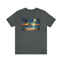 Starry Sail Unisex Tee - Subtle Blue M