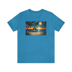 Starry Sail Unisex Tee - Subtle Blue M