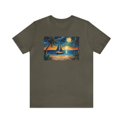 Starry Sail Unisex Tee - Subtle Blue M