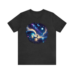 Stellar Surfer Unisex Short Sleeve Tee - Subtle Blue M
