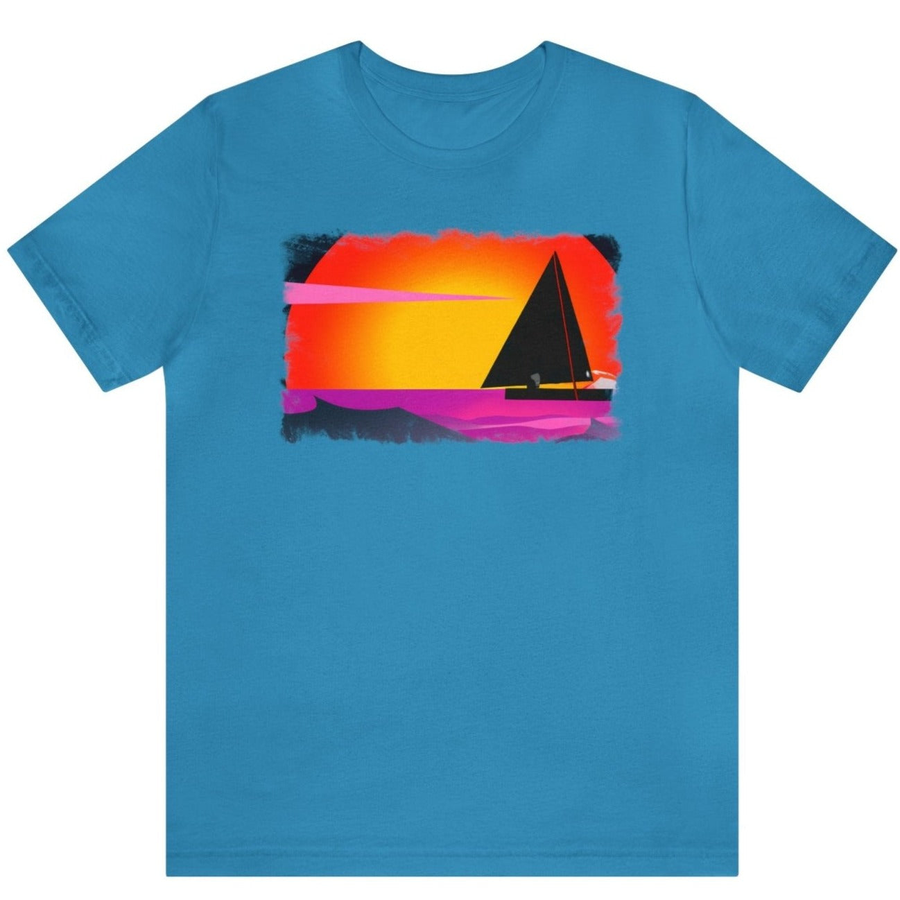 Sunset Sails 2 Unisex T-Shirt - Subtle Blue M