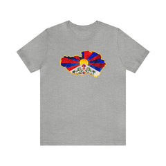 Tibetan Tribute Unisex Tee - Subtle Blue M