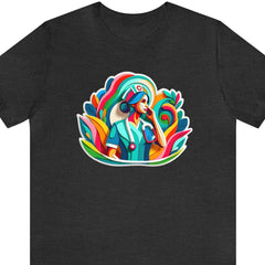 Vibrant Nurse Unisex Short Sleeve Tee - Subtle Blue M