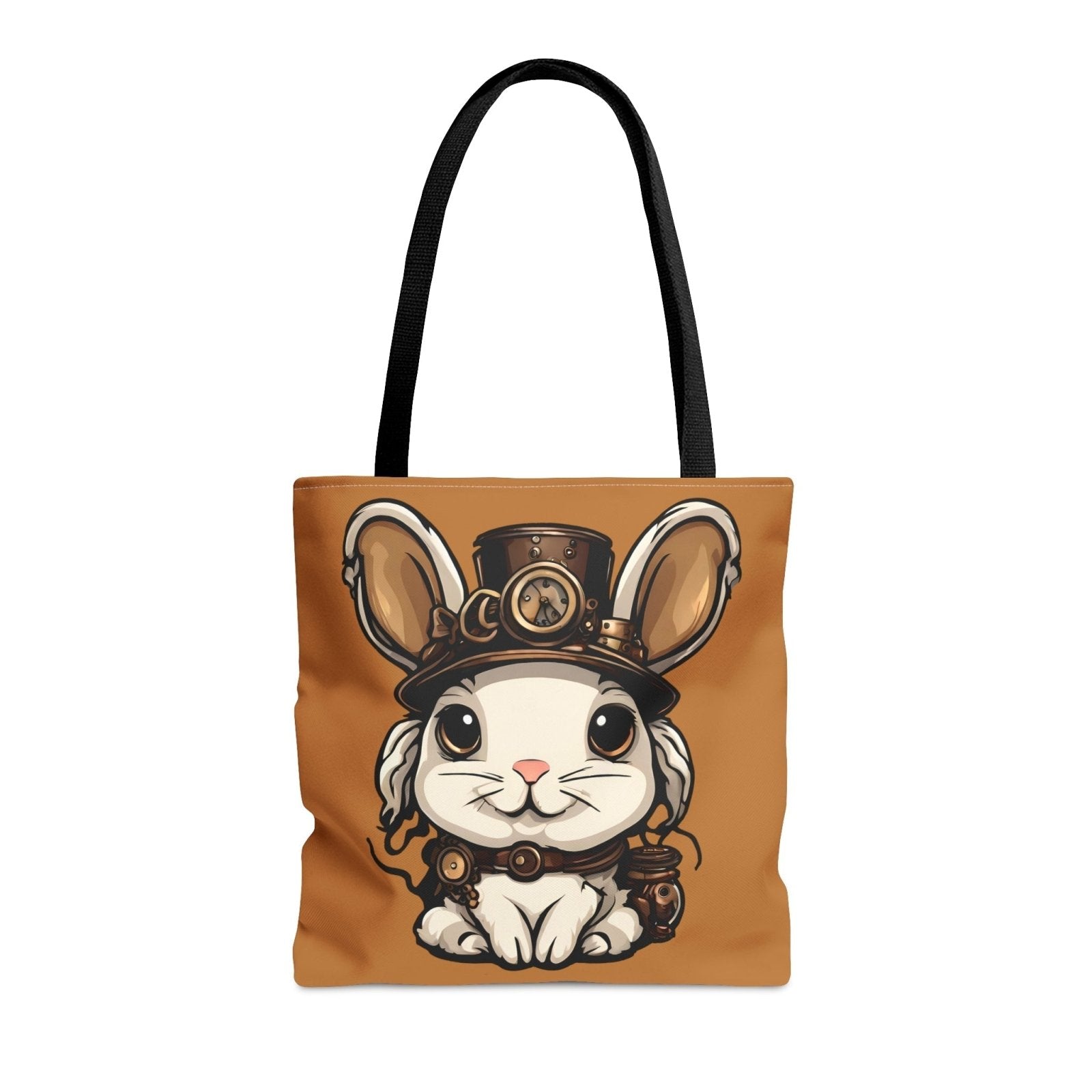 Victorian Hare Voyager Tote Bag (AOP), adorable rabbit bag, cute bunny accessories - Subtle Blue M
