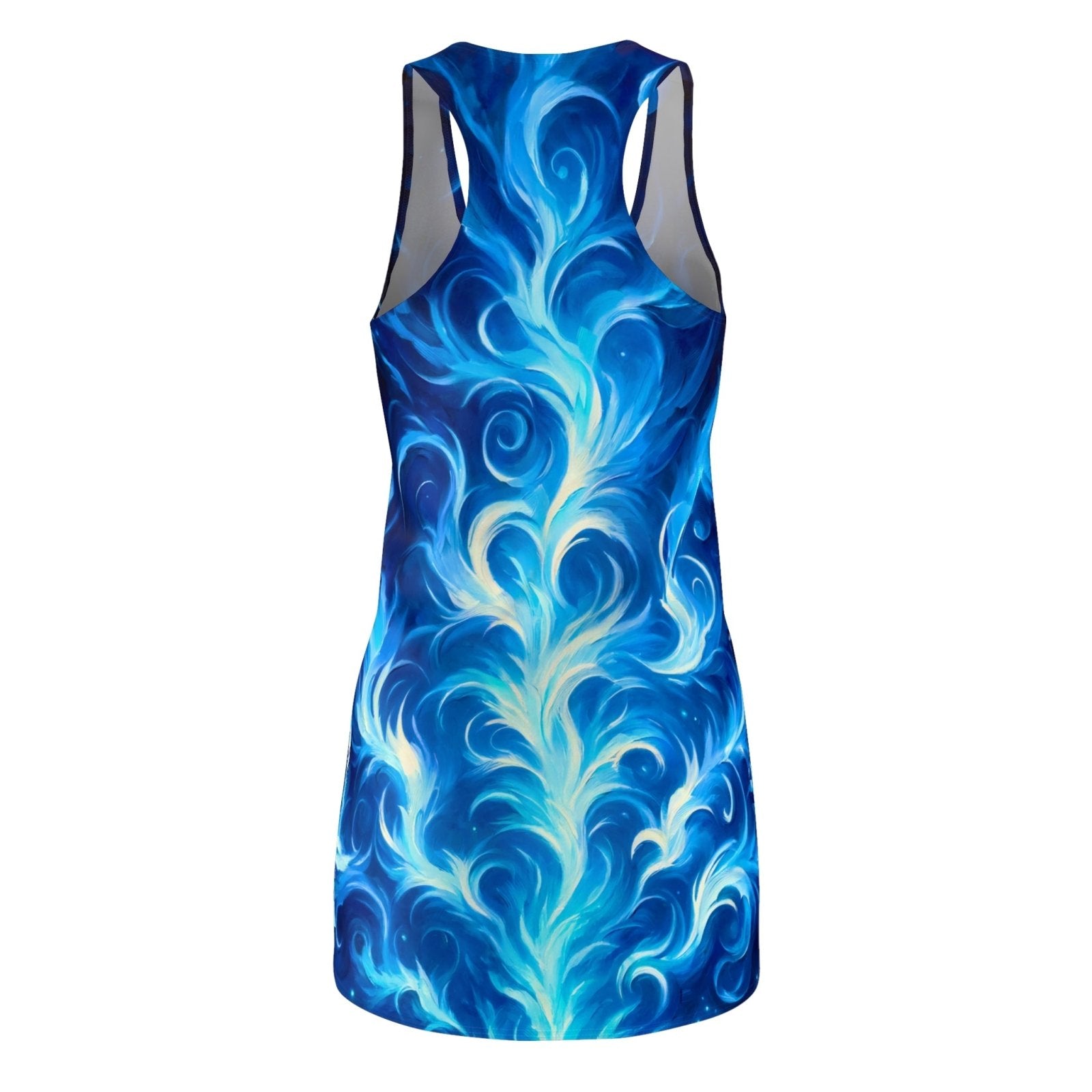 Azure Inferno Racerback Dress - Subtle Blue M