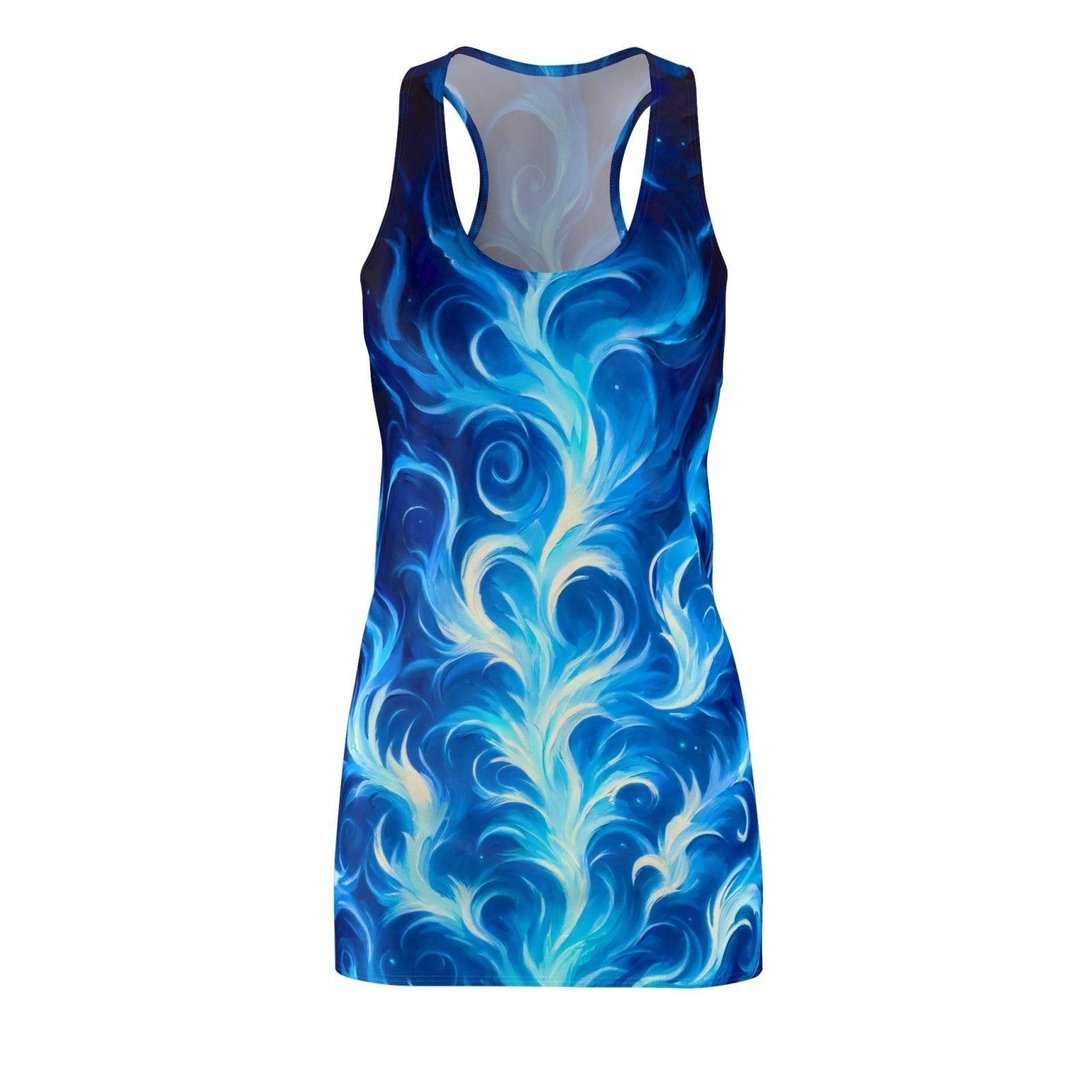 Azure Inferno Racerback Dress - Subtle Blue M