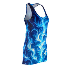 Azure Inferno Racerback Dress - Subtle Blue M