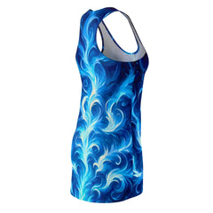 Azure Inferno Racerback Dress - Subtle Blue M