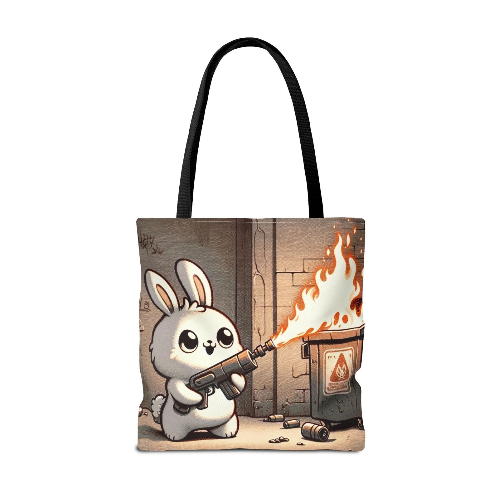 Hot Hare Don't Care Tote Bag - Subtle Blue M