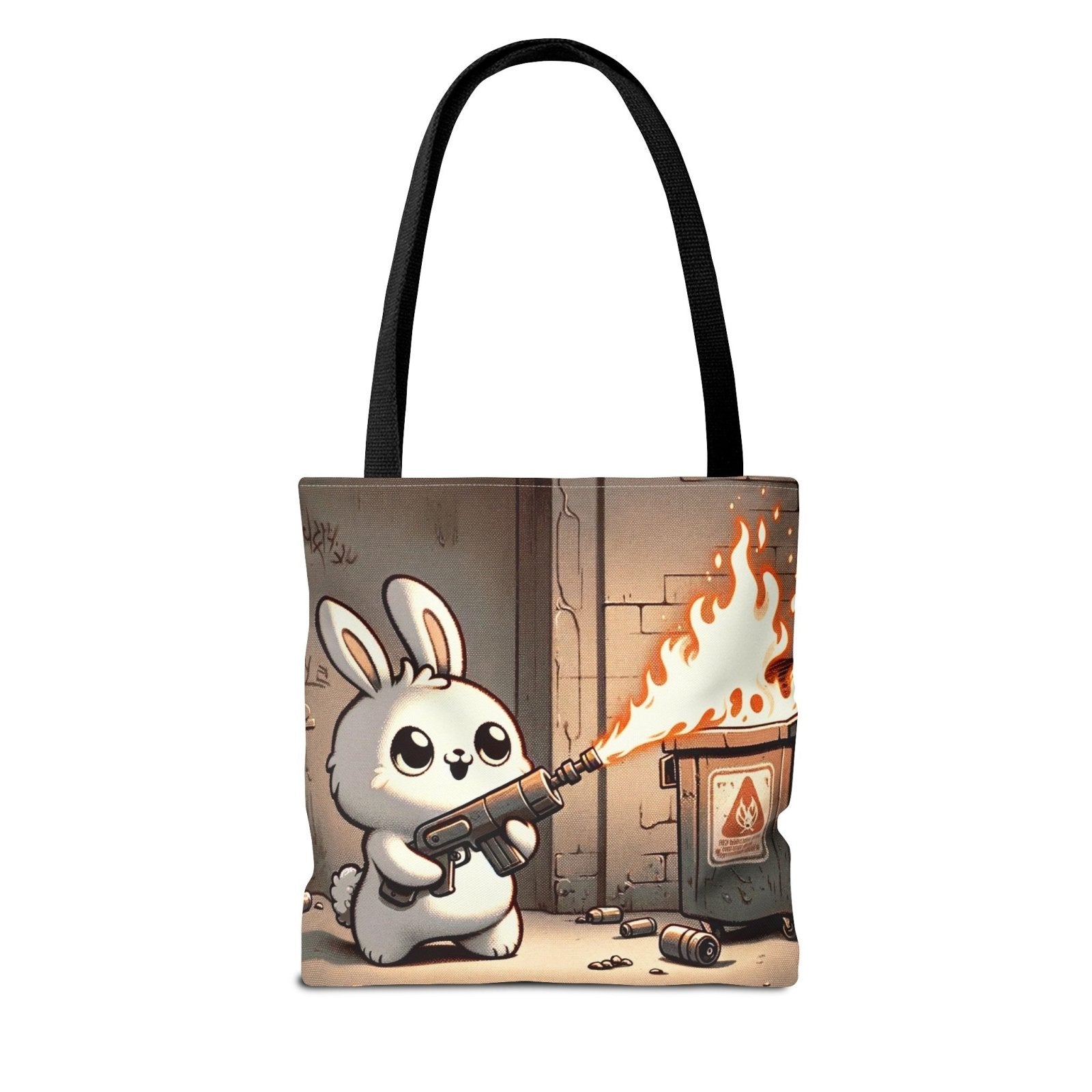 Hot Hare Don't Care Tote Bag - Subtle Blue M