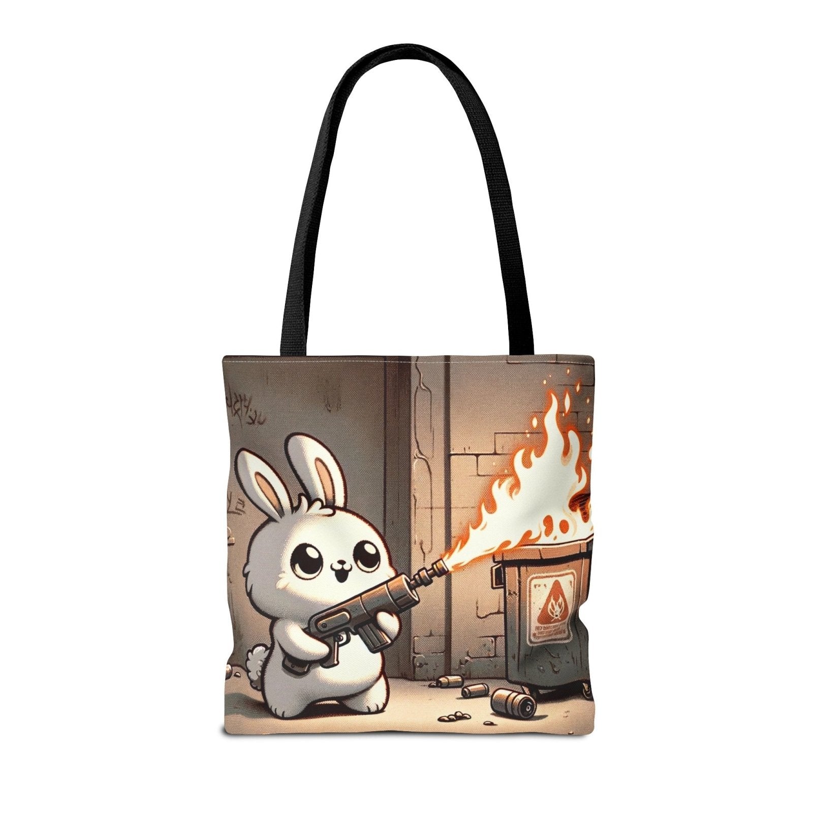 Hot Hare Don't Care Tote Bag - Subtle Blue M