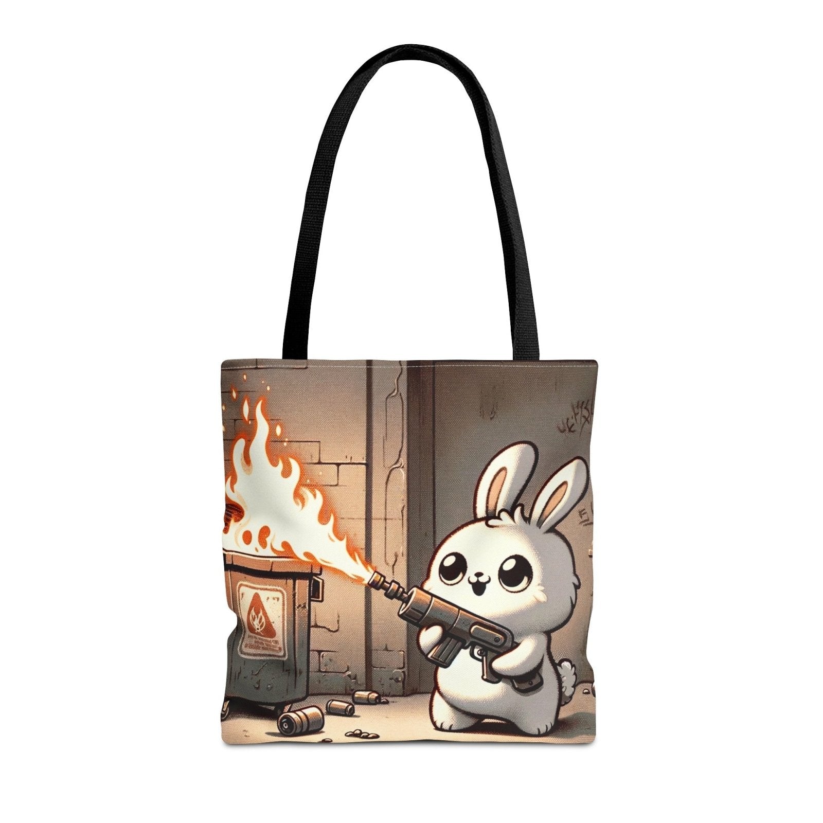 Hot Hare Don't Care Tote Bag - Subtle Blue M