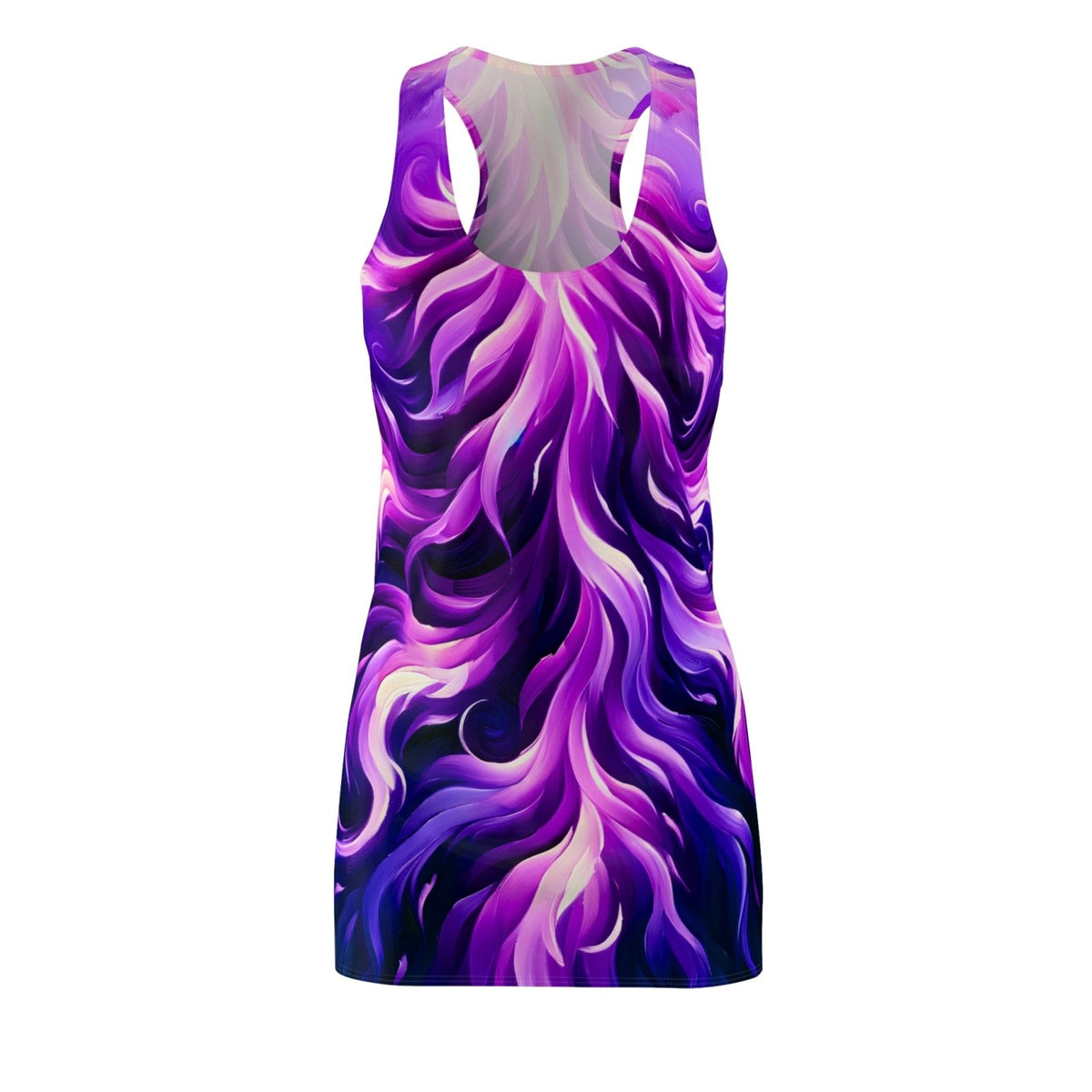 Purple Blaze Racerback Dress (AOP) - Subtle Blue M