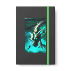 Atlantis Diver Dragon Color Contrast Notebook - Ruled - Sailing Log Journal - SubtleBlueM