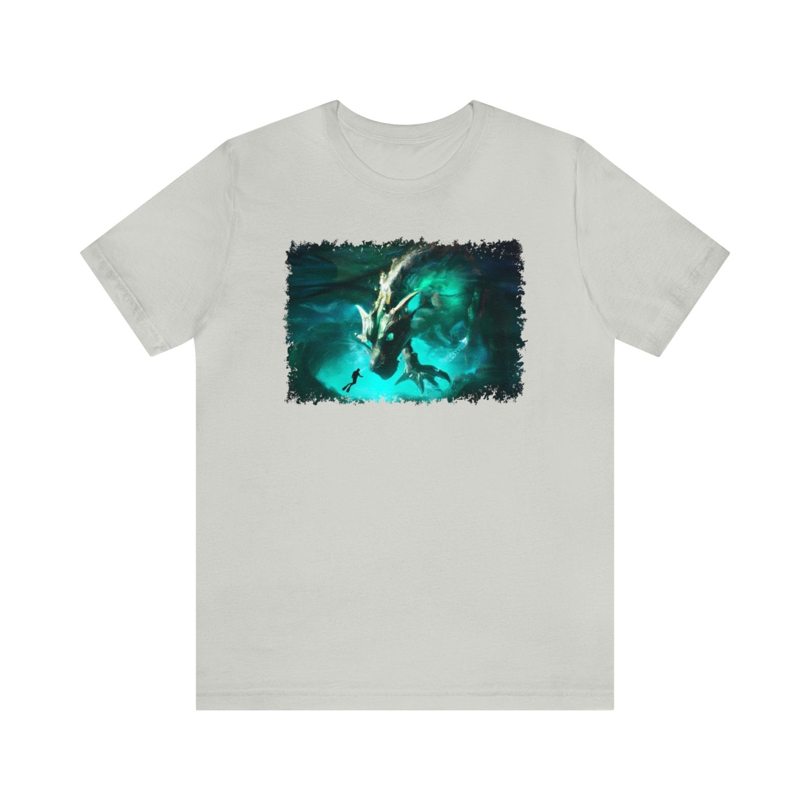 Atlantis Dragon Unisex T-Shirt - Subtle Blue M