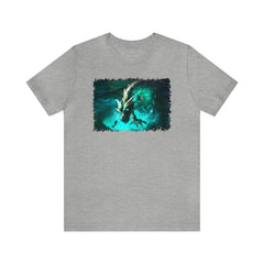 Atlantis Dragon Unisex T-Shirt - Subtle Blue M