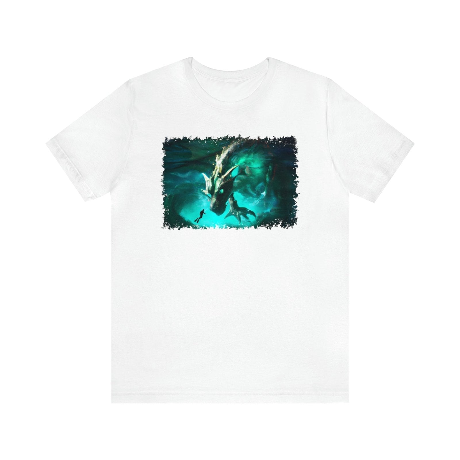 Atlantis Dragon Unisex T-Shirt - Subtle Blue M