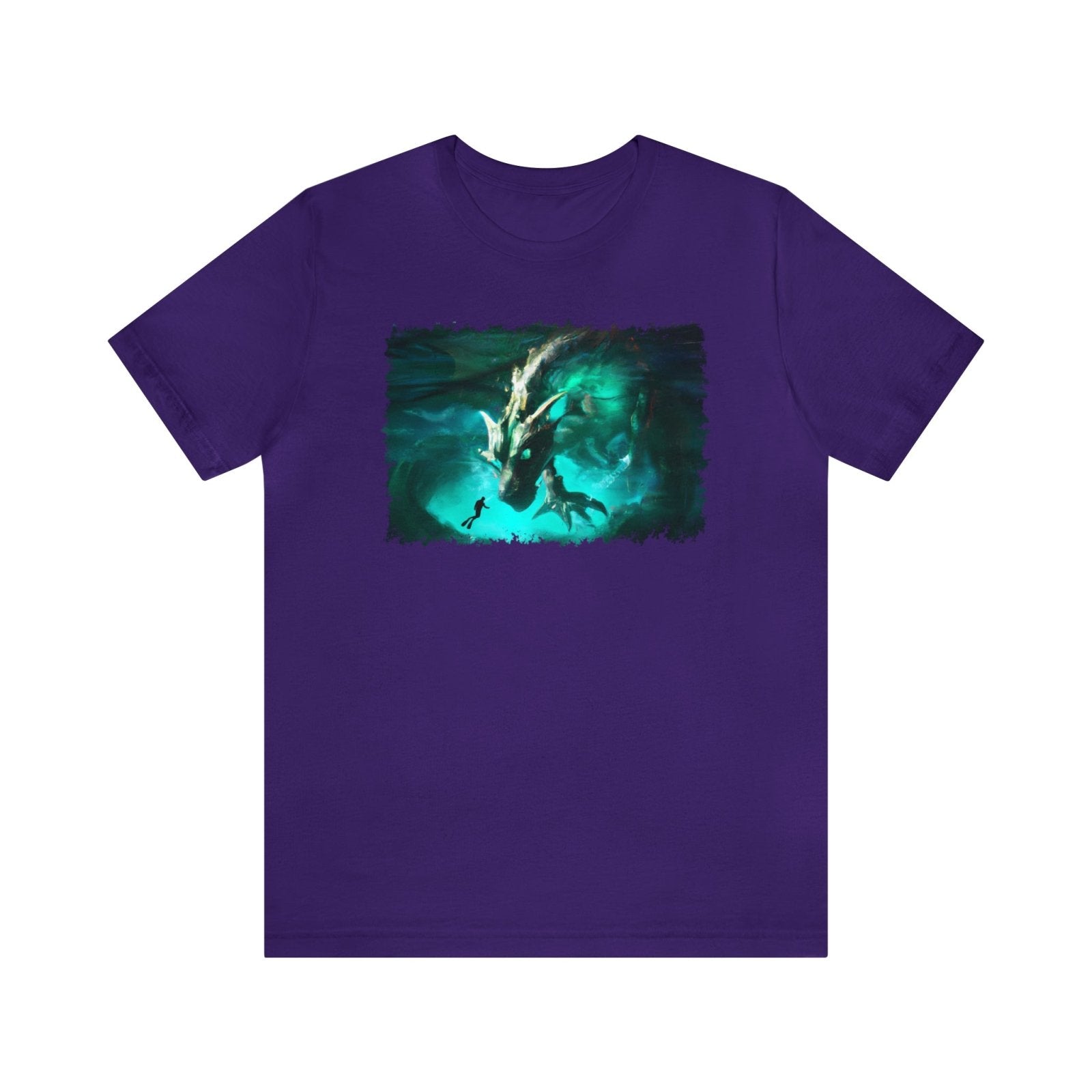 Atlantis Dragon Unisex T-Shirt - Subtle Blue M