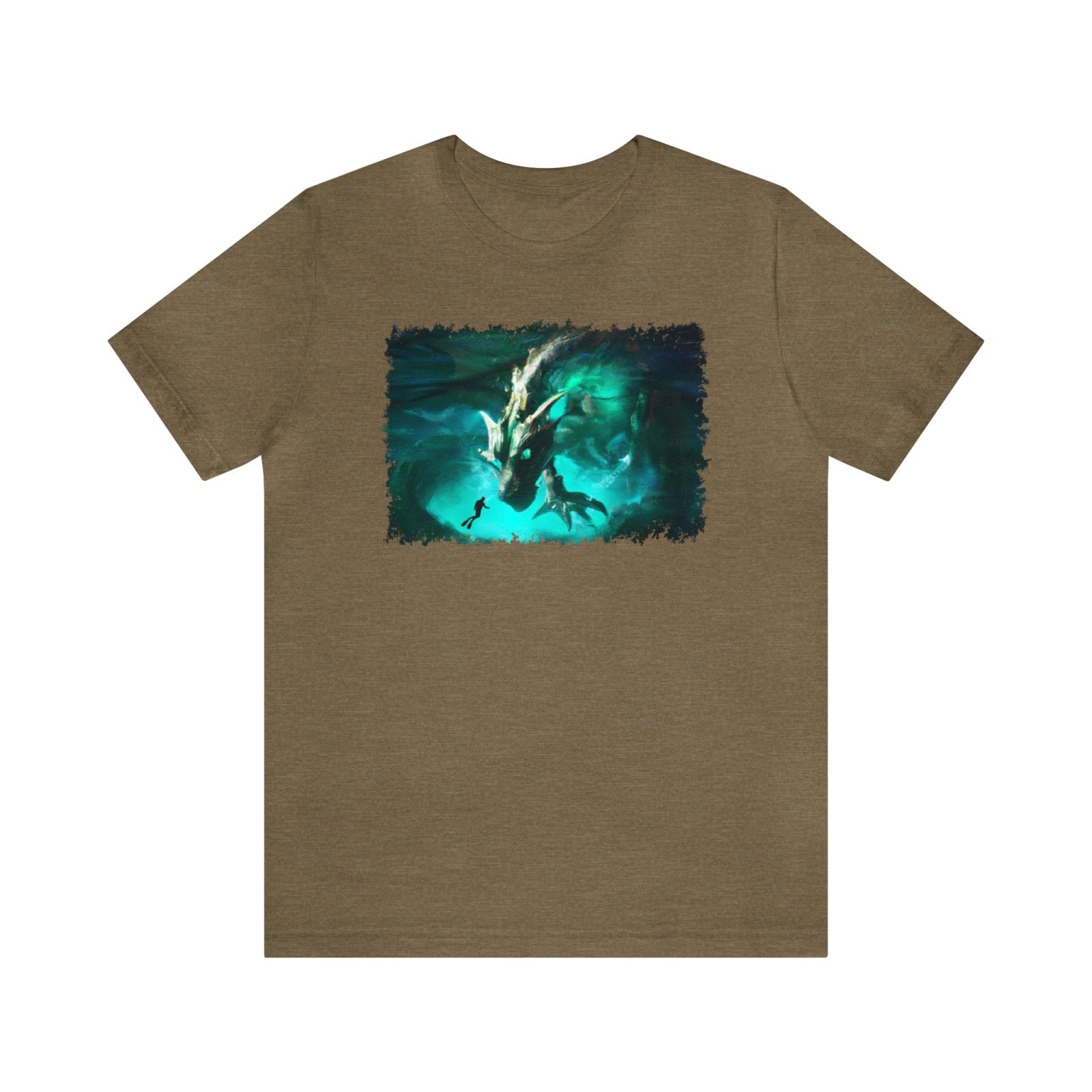 Atlantis Dragon Unisex T-Shirt - Subtle Blue M