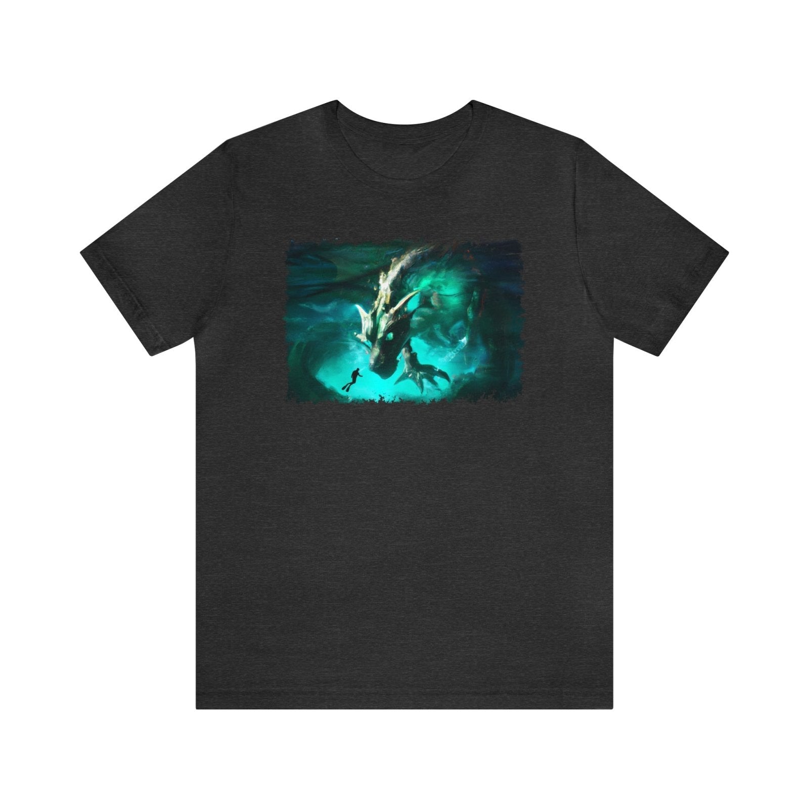 Atlantis Dragon Unisex T-Shirt - Subtle Blue M