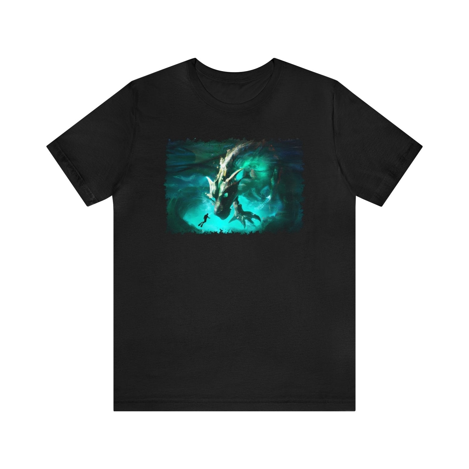 Atlantis Dragon Unisex T-Shirt - Subtle Blue M