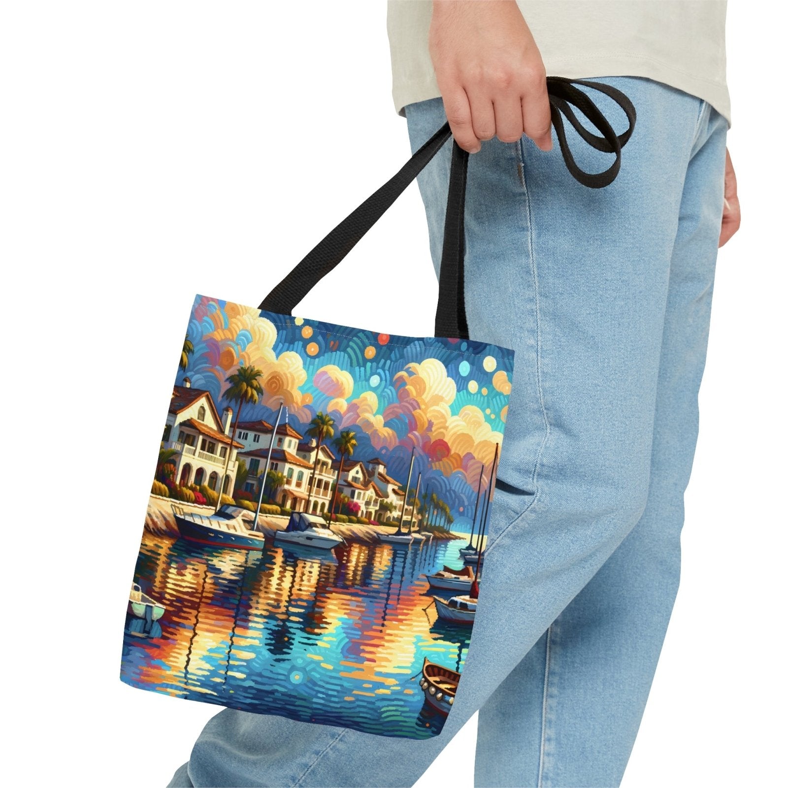 Coastal Impressions Tote Bag - Subtle Blue M