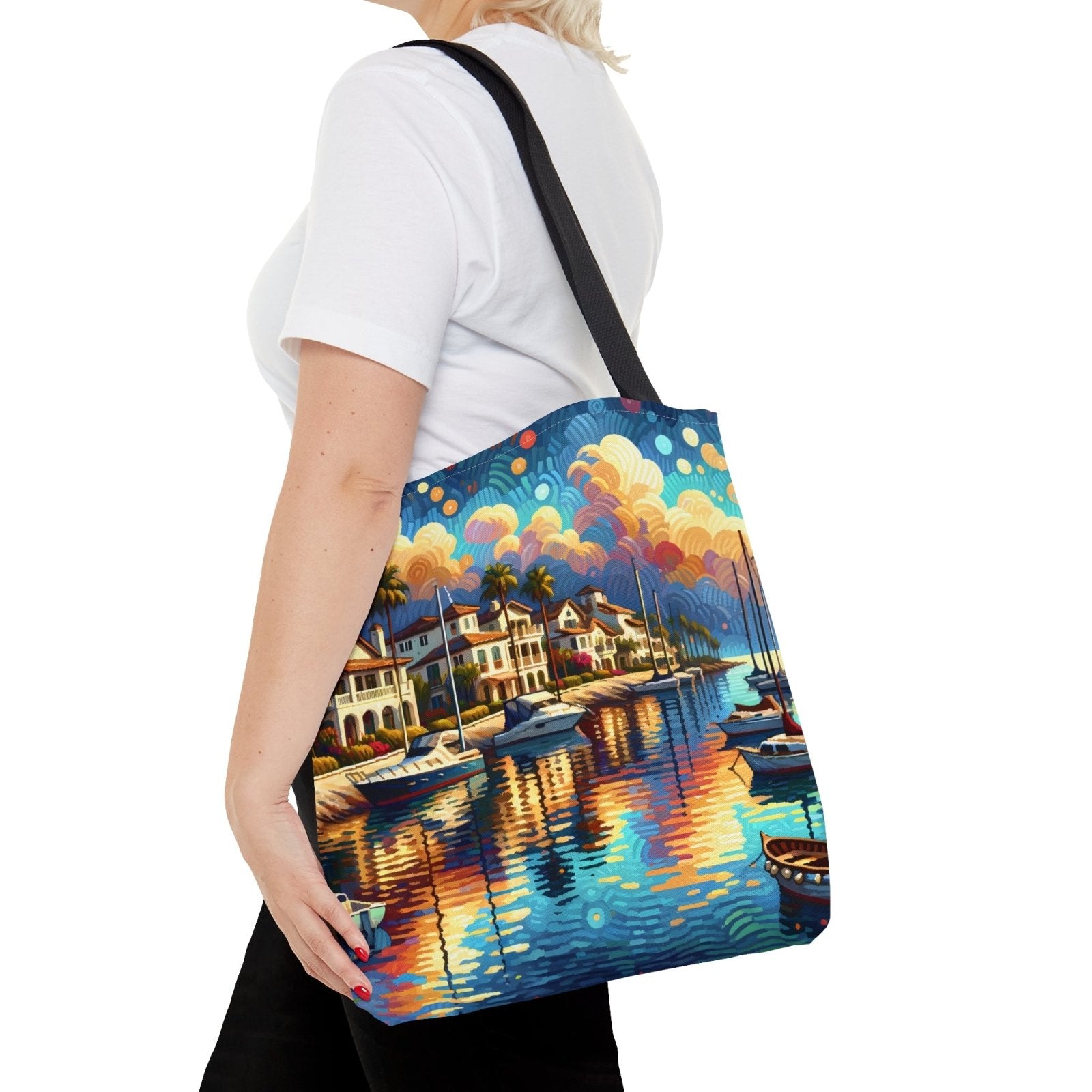 Coastal Impressions Tote Bag - Subtle Blue M