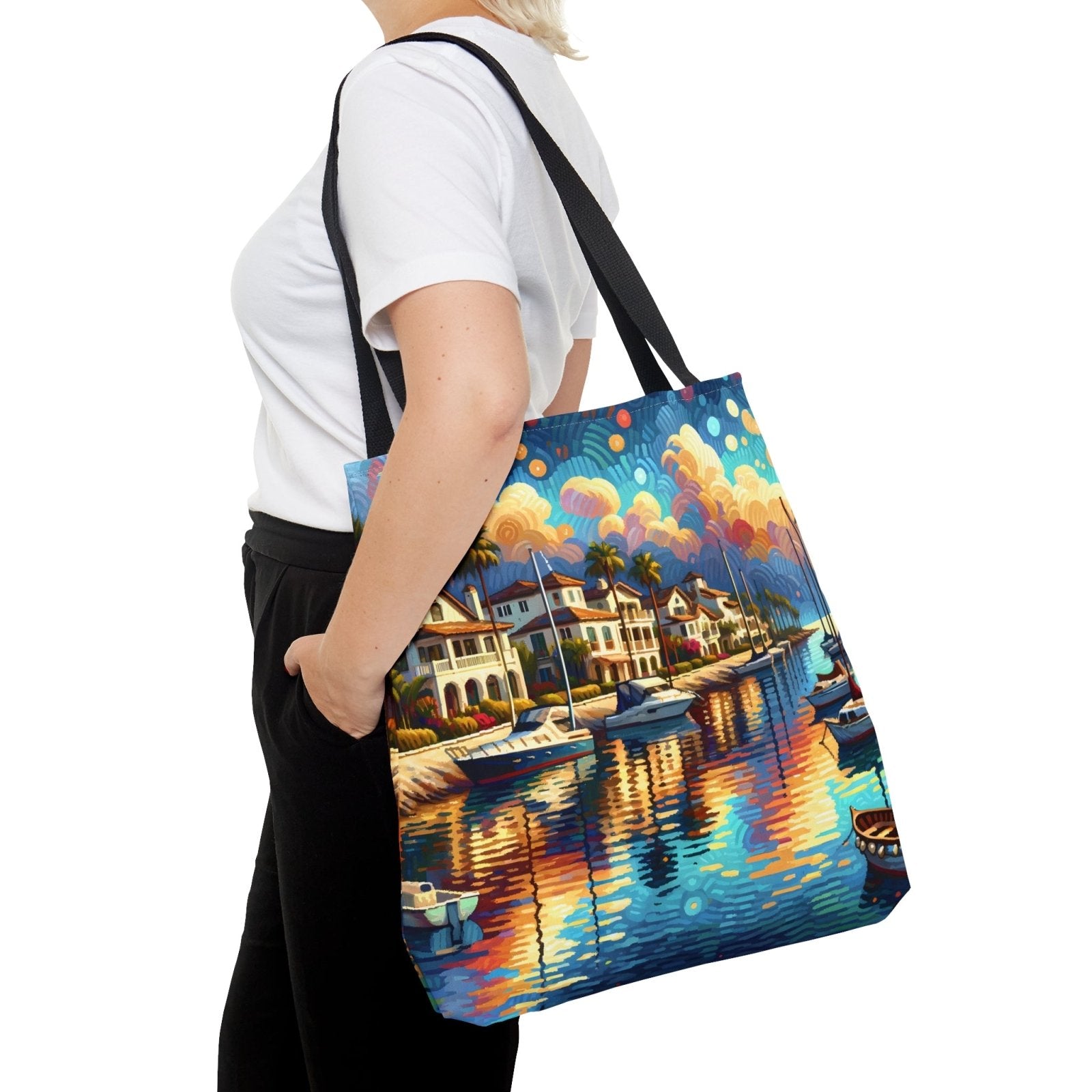 Coastal Impressions Tote Bag - Subtle Blue M