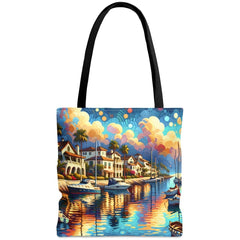 Coastal Impressions Tote Bag - Subtle Blue M