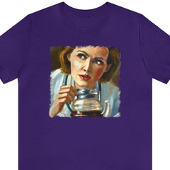 Coffee Nurse 2 Unisex T-Shirt - Subtle Blue M
