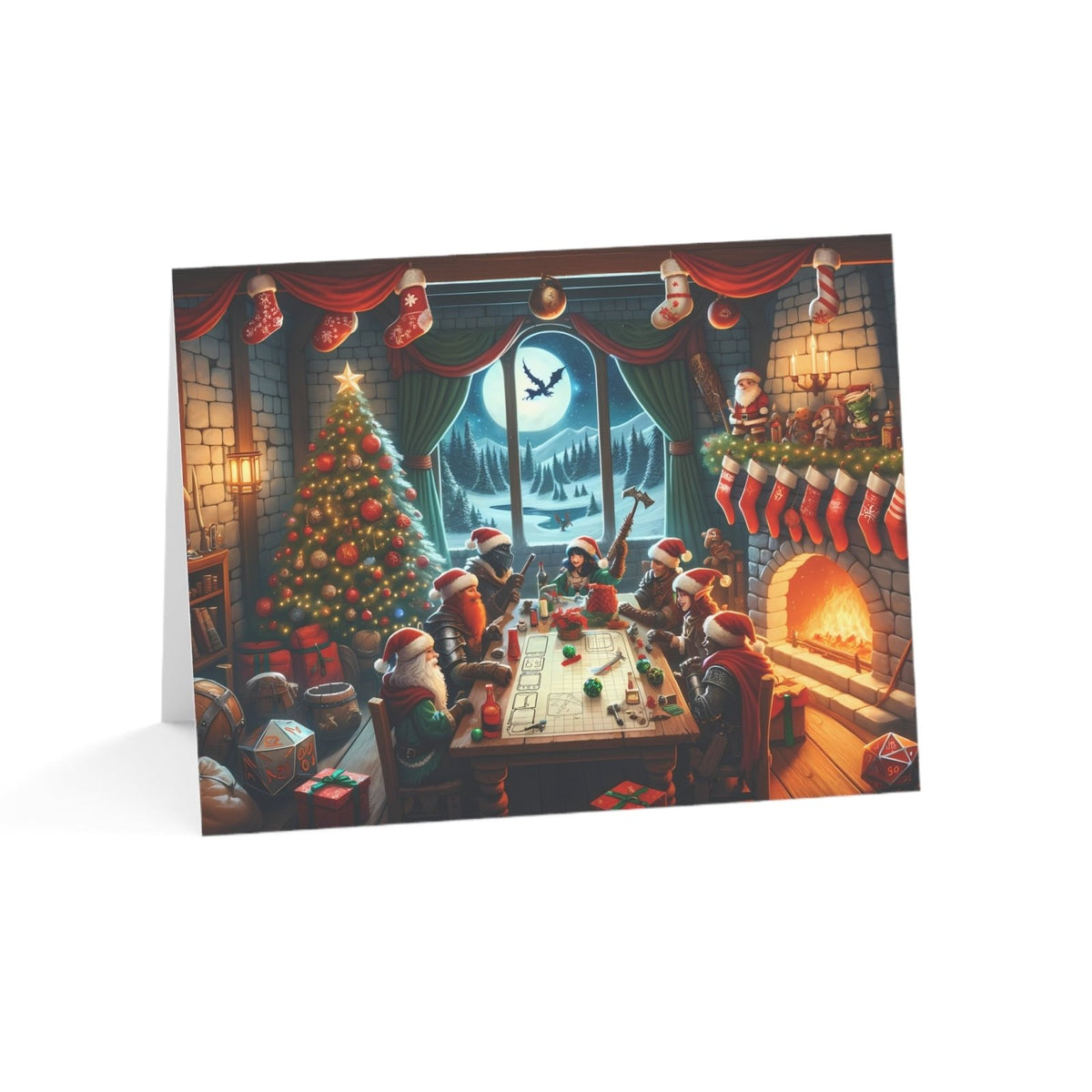 Crit Joy Christmas Critmas Greeting Cards - Subtle Blue M