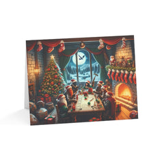 Crit Joy Christmas Critmas Greeting Cards - Subtle Blue M