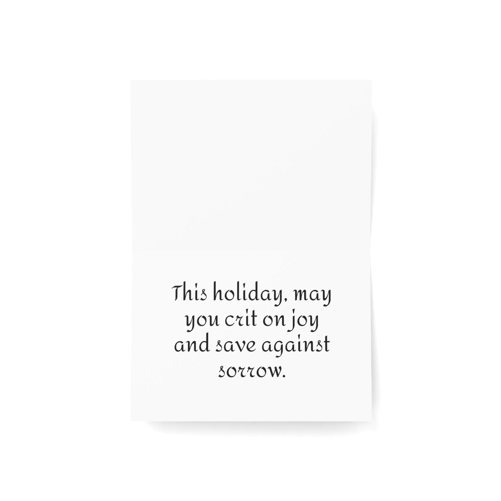 Crit Joy Christmas Critmas Greeting Cards - Subtle Blue M