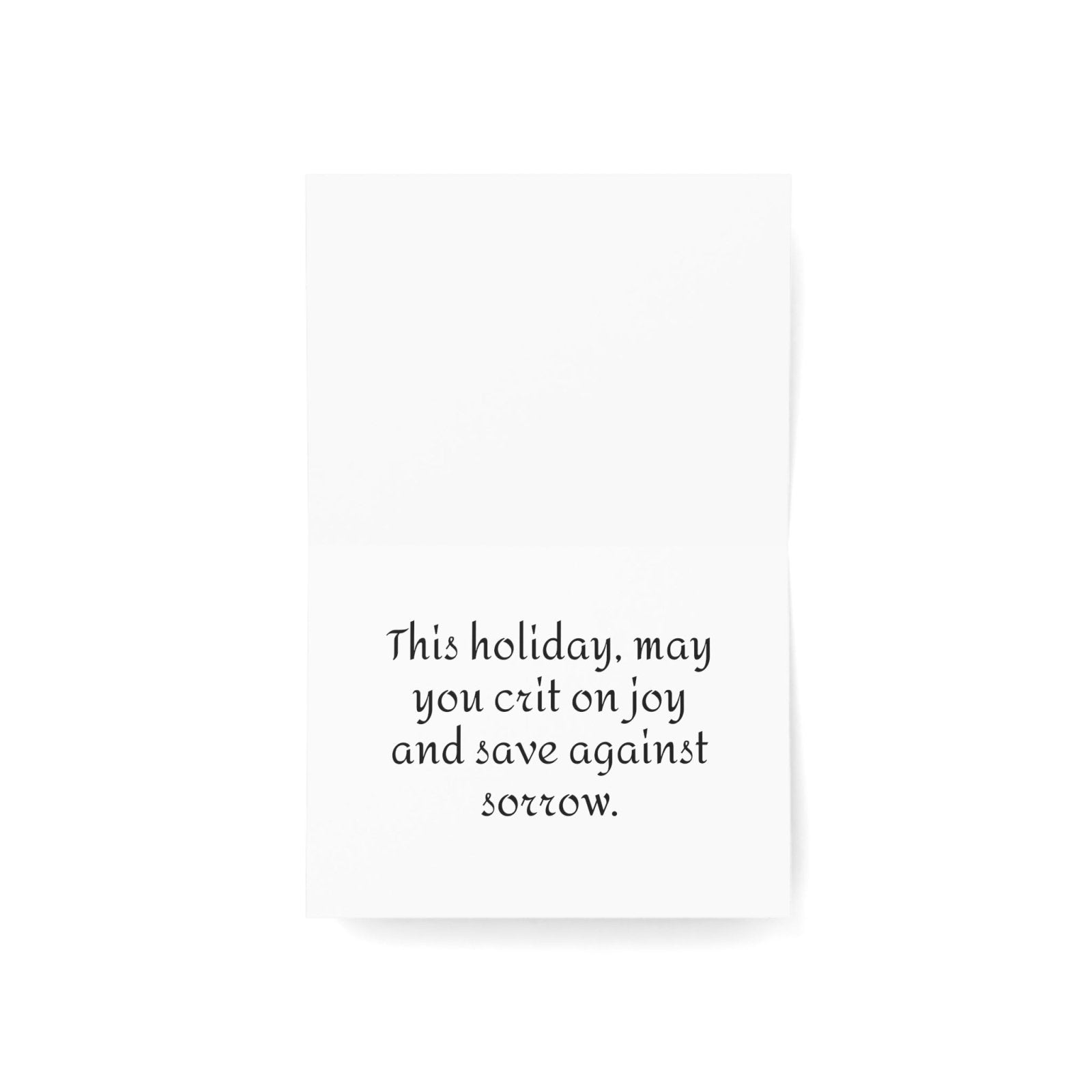 Crit Joy Christmas Critmas Greeting Cards - Subtle Blue M