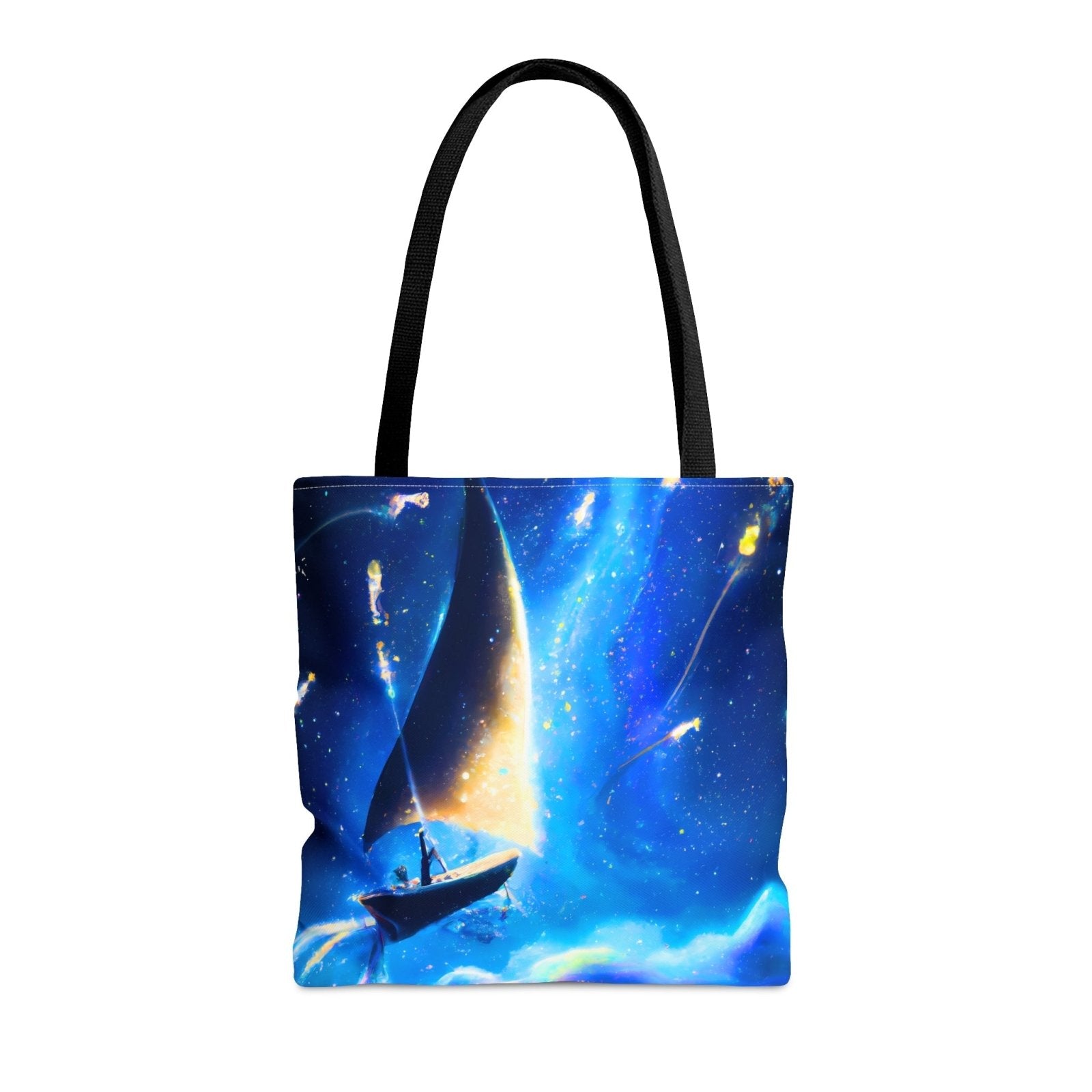 Firefly Sails Tote Bag, sailing accessories, nautical design, liveaboard fashion, cruising bag - Subtle Blue M