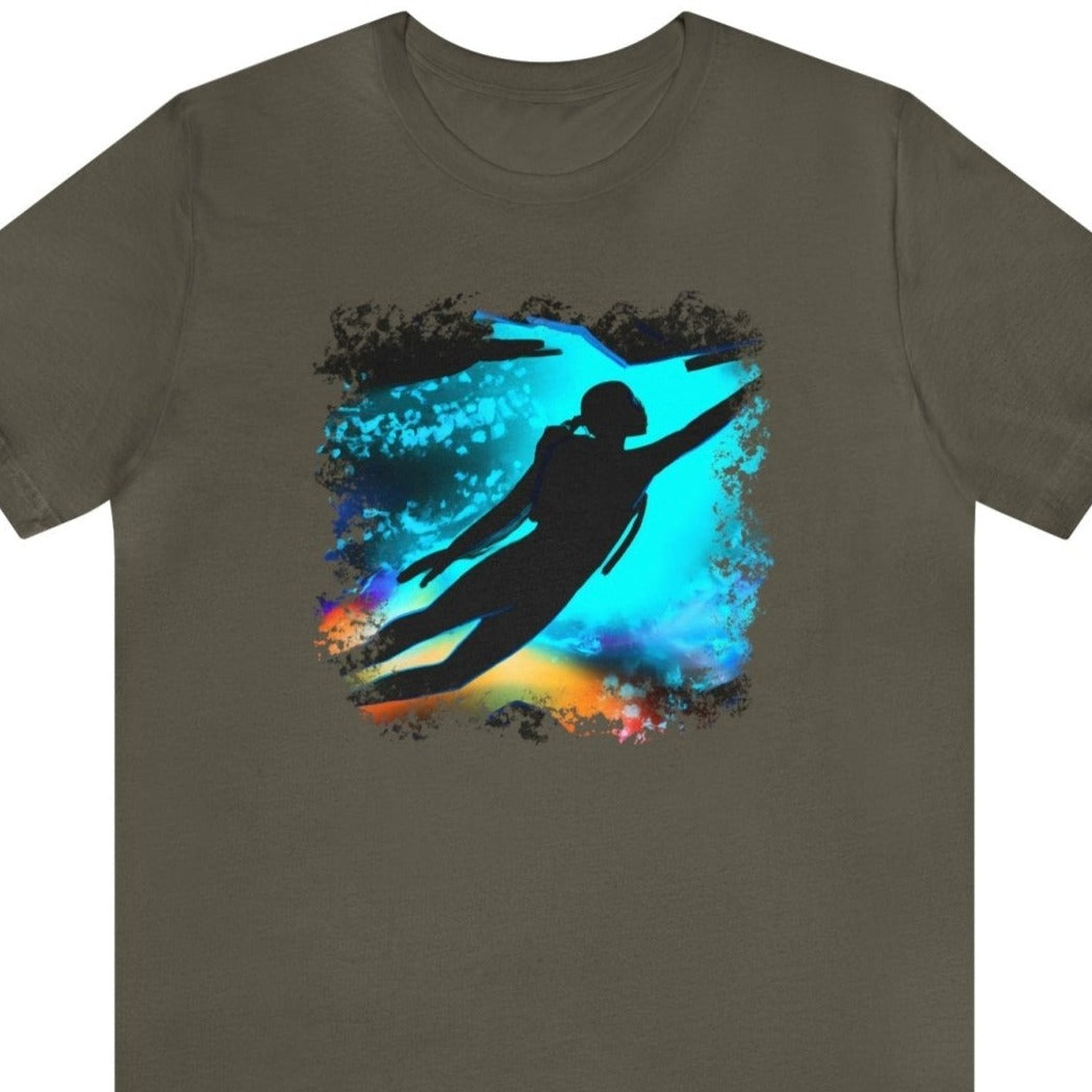 Freediver Unisex T-Shirt - Subtle Blue M