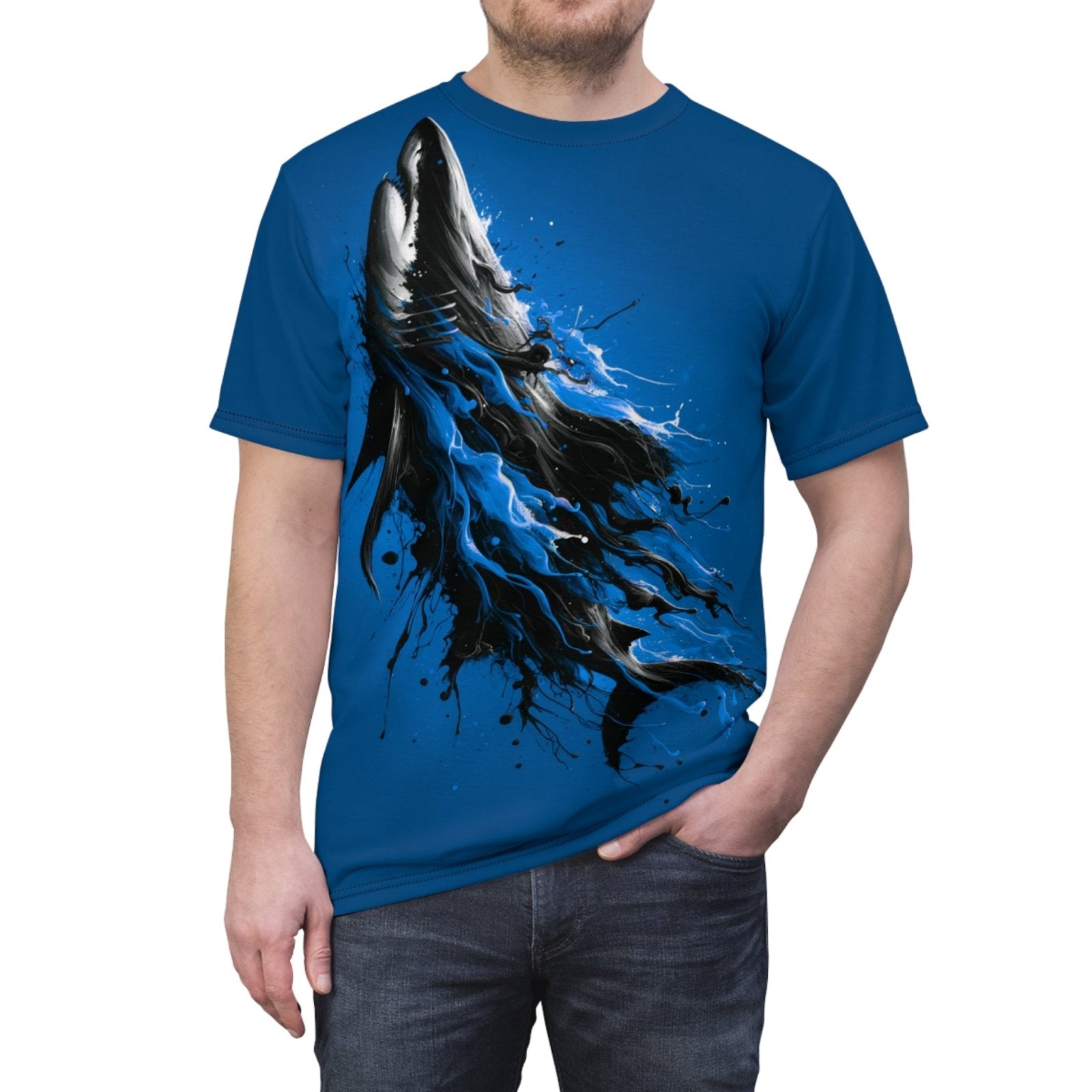 Hunting Shark Unisex Tee - Subtle Blue M