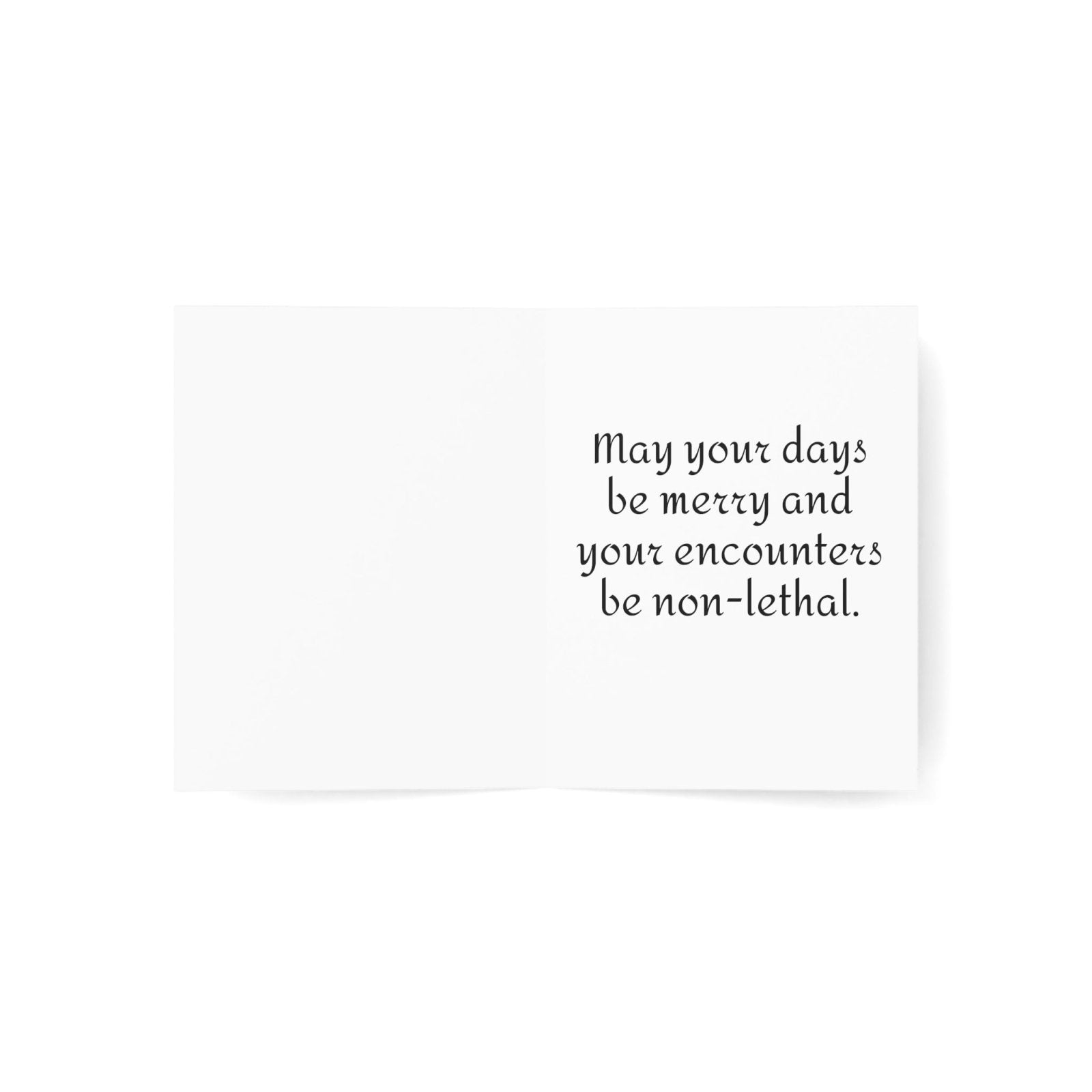 Merry Encounters DnD Christmas Critsmas Greeting Cards - Subtle Blue M