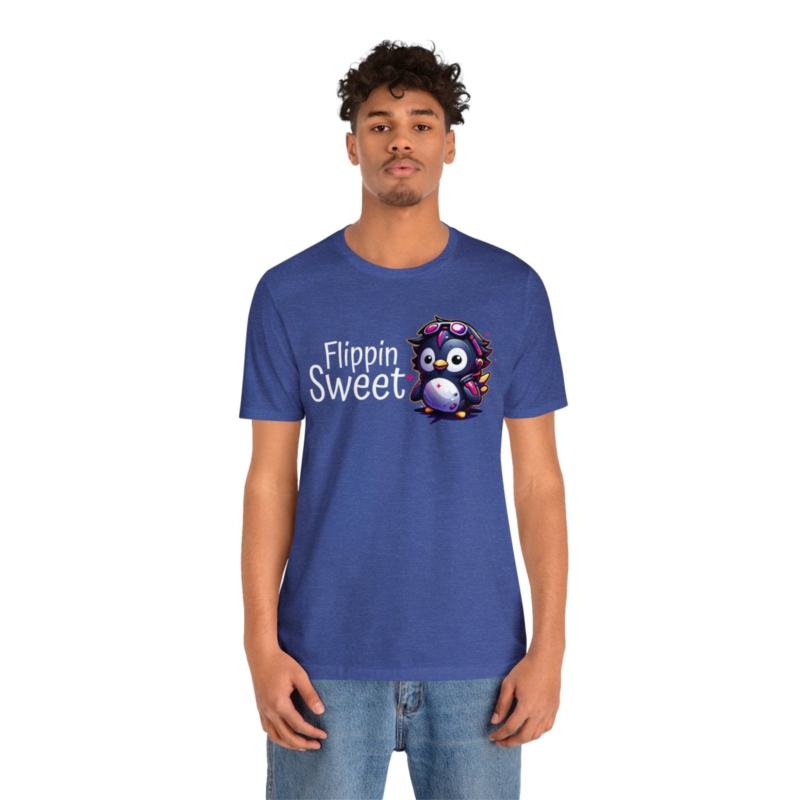 Penguin - Flippin' Sweet Unisex Short Sleeve Tee - Subtle Blue M